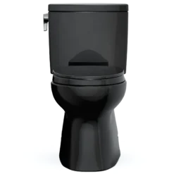 TOTO Vespin II 1G Two-Piece Elongated 1.0 GPF Universal Height Toilet with SS124 SoftClose Seat, WASHLET+ Ready, Ebony, Vitreous China|Plastic, MS474124CUF#51