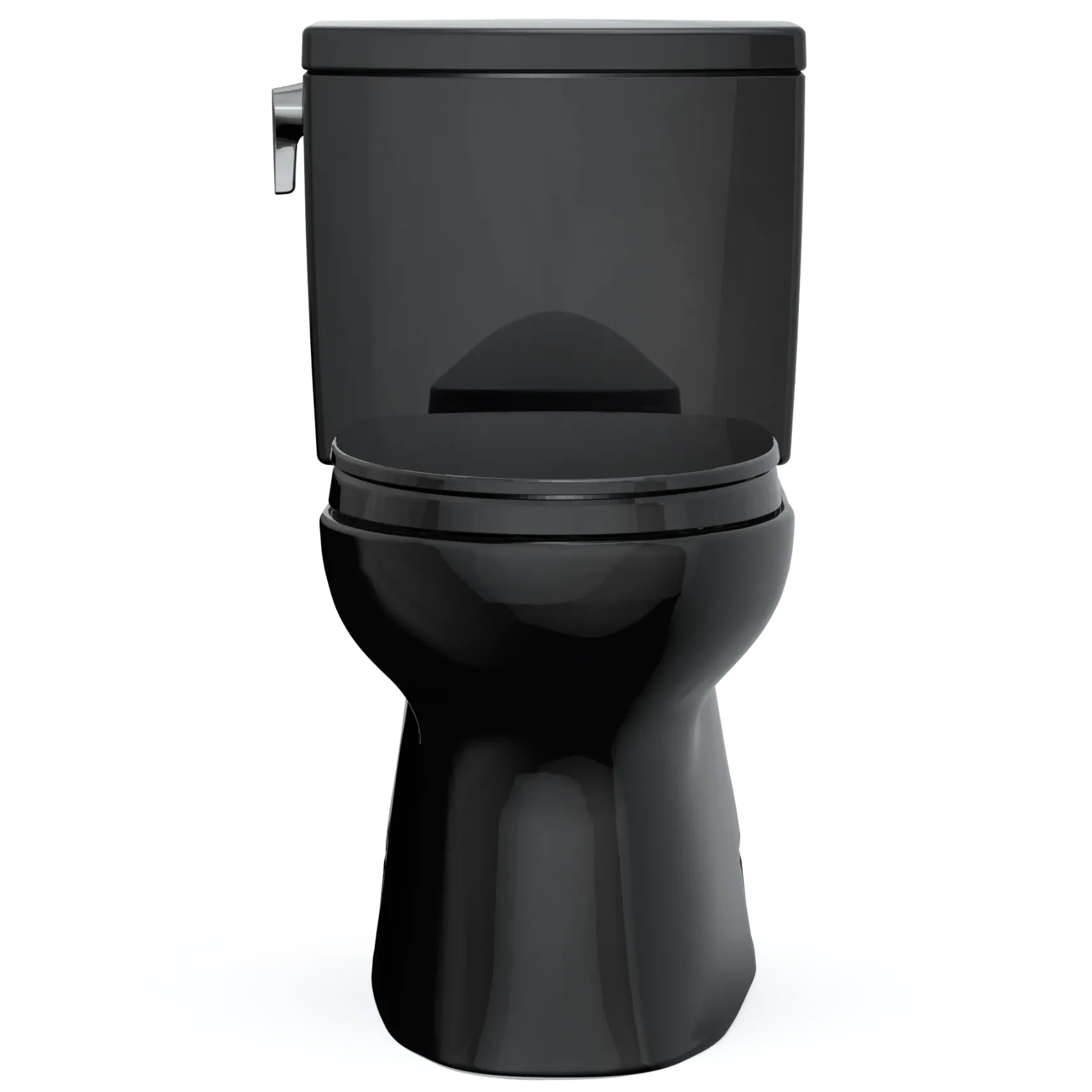 TOTO Vespin II 1G Two-Piece Elongated 1.0 GPF Universal Height Toilet with SS124 SoftClose Seat, WASHLET+ Ready, Ebony, Vitreous China|Plastic, MS474124CUF#51