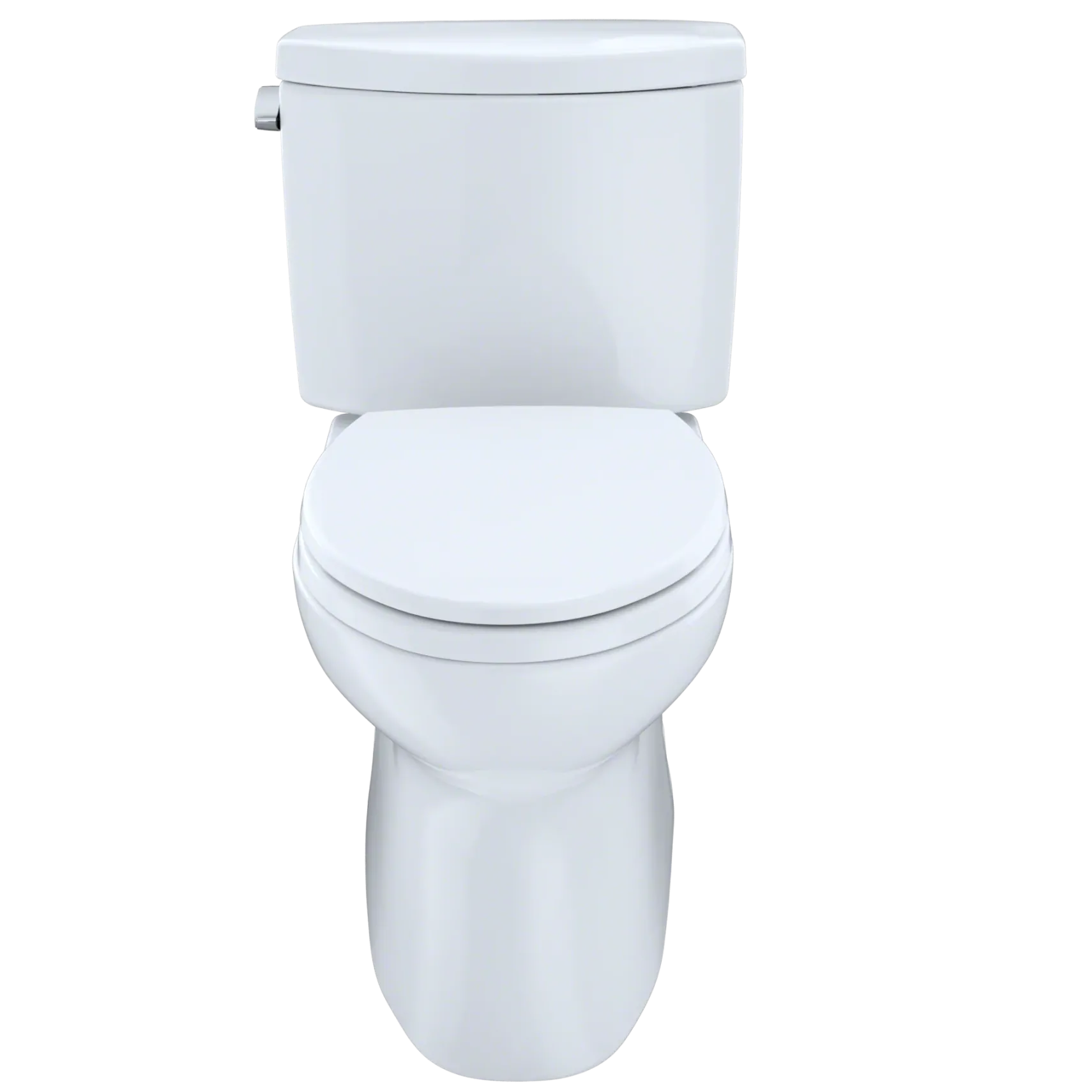 TOTO Vespin II Two-Piece Elongated 1.28 GPF Universal Height Skirted Design Toilet with CEFIONTECT, Cotton White, Vitreous China, CST474CEFG#01