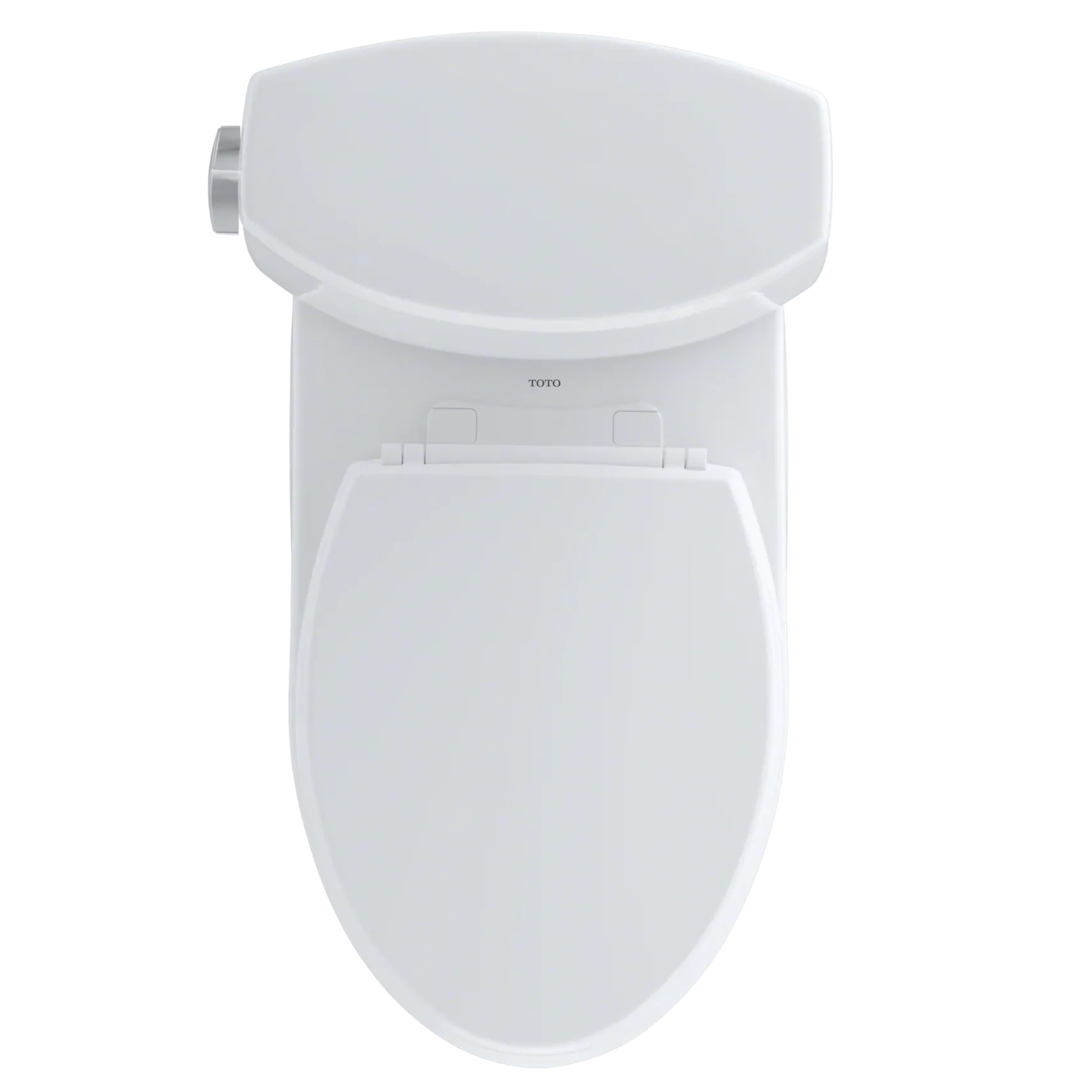 TOTO Vespin II Two-Piece Elongated 1.28 GPF Universal Height Skirted Design Toilet with CEFIONTECT, Cotton White, Vitreous China, CST474CEFG#01