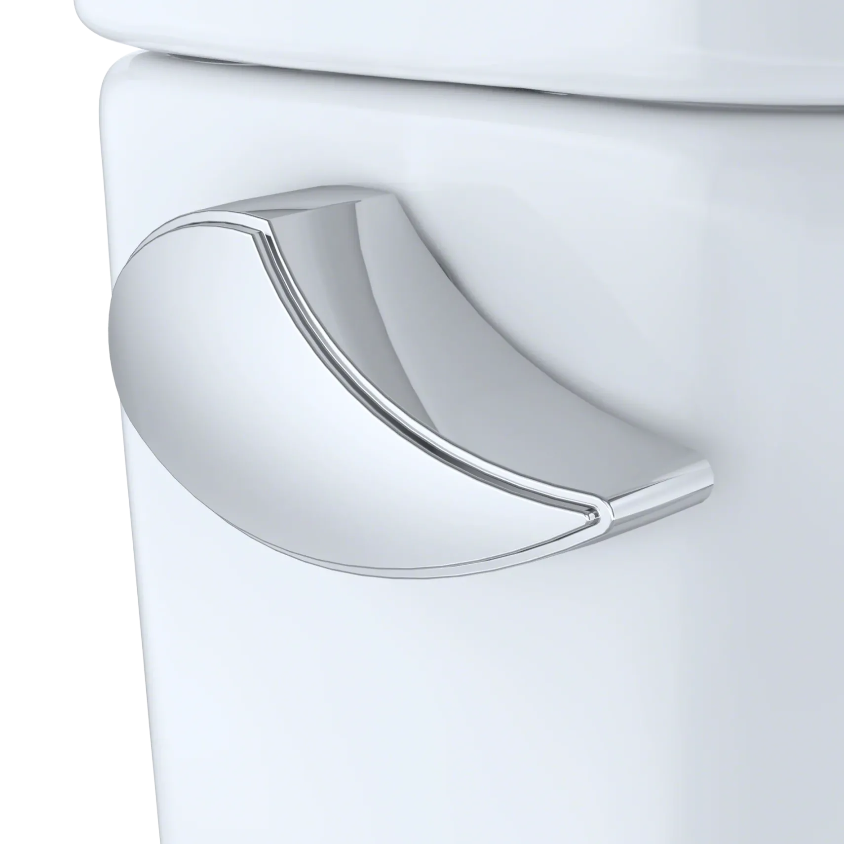 TOTO Vespin II Two-Piece Elongated 1.28 GPF Universal Height Skirted Design Toilet with CEFIONTECT, Cotton White, Vitreous China, CST474CEFG#01