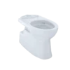 TOTO Vespin II Universal Height Elongated Skirted Toilet Bowl with CEFIONTECT, Cotton White, Vitreous China, CT474CUFG#01