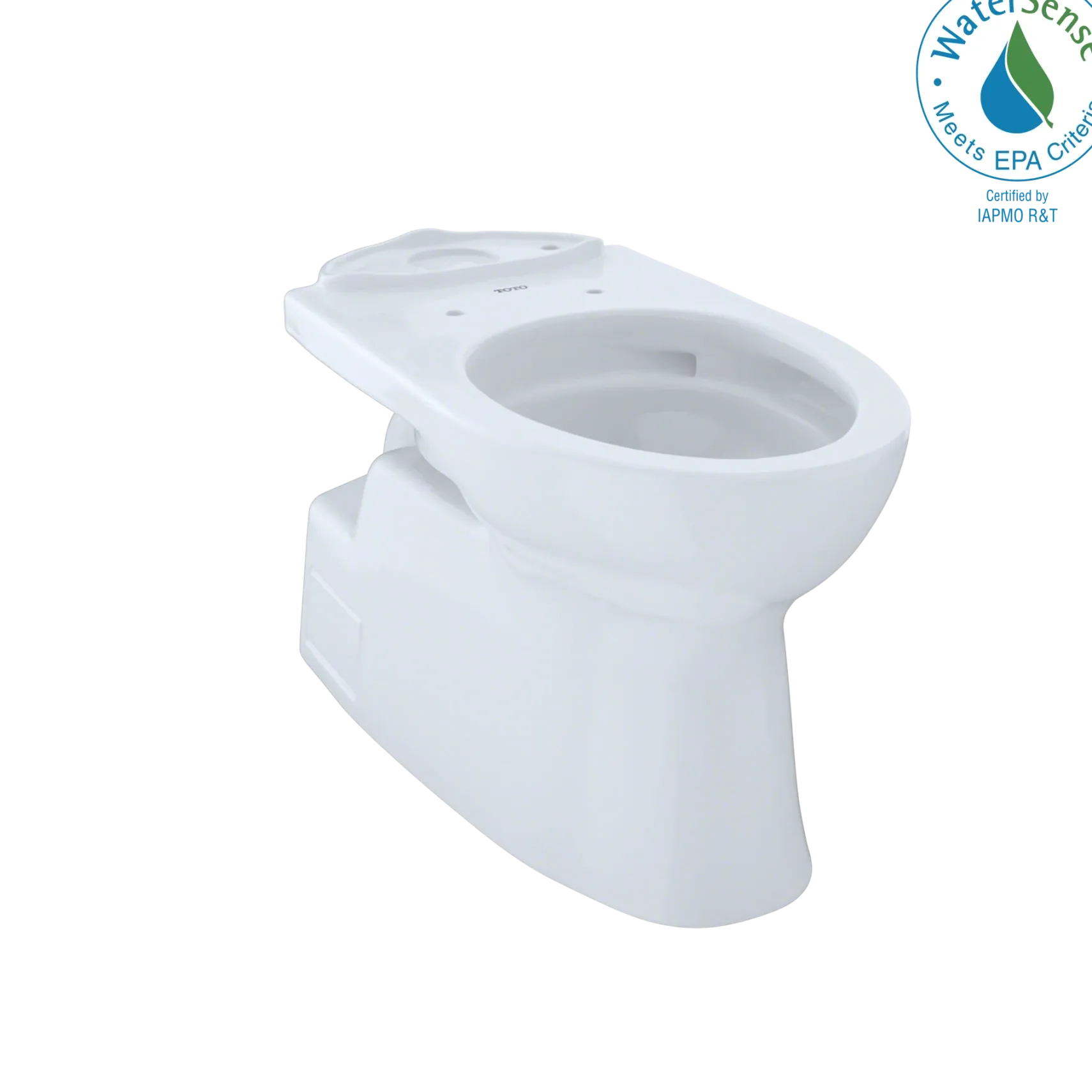 TOTO Vespin II Universal Height Elongated Skirted Toilet Bowl with CEFIONTECT, Cotton White, Vitreous China, CT474CUFG#01