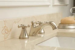 TOTO Vivian Two Cross Handle Widespread 1.5 GPM Bathroom Sink Faucet, Polished Chrome, Brass, TL220DD#CP