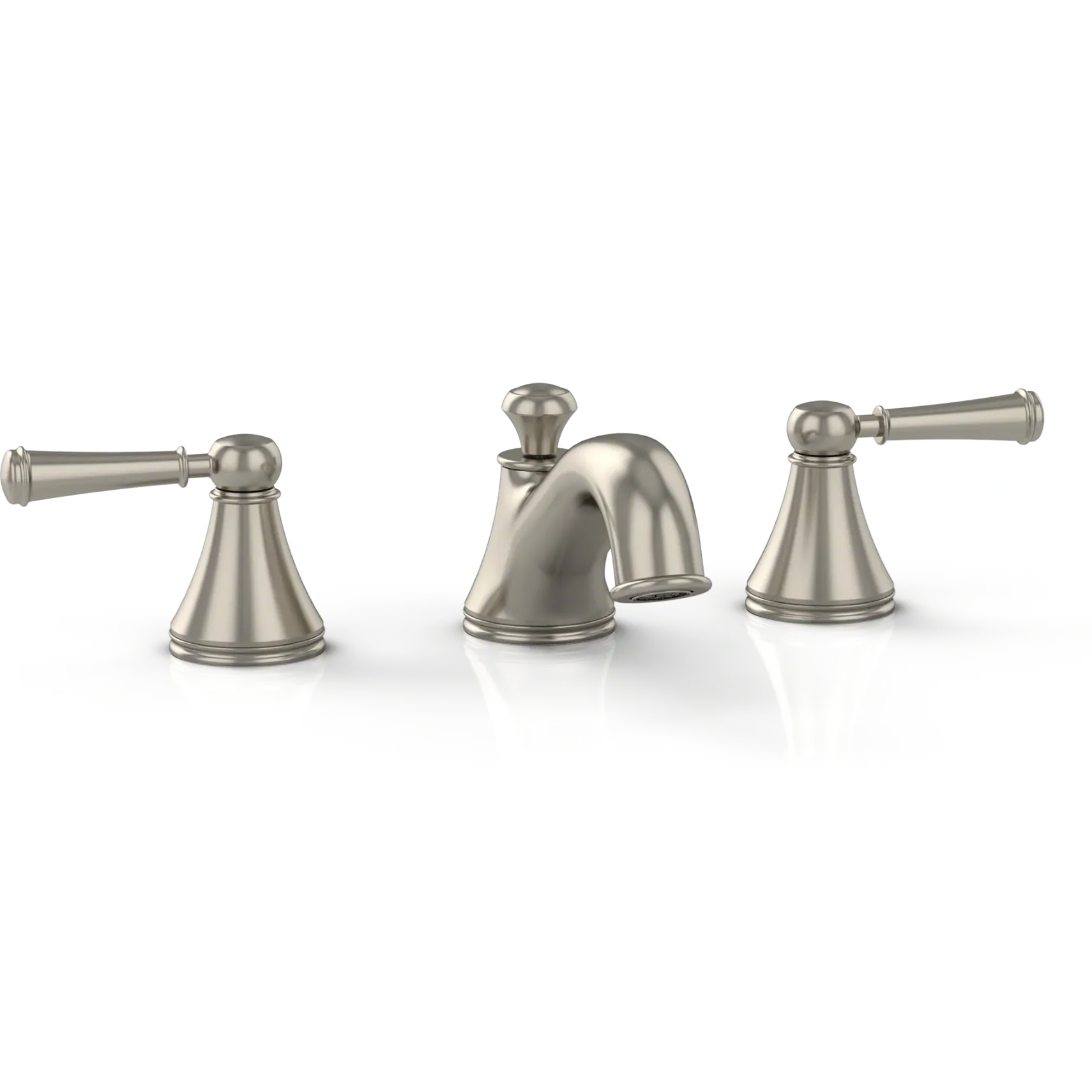 TOTO Vivian Two Handle Widespread 1.2 GPM Bathroom Sink Faucet, Brushed Nickel, Brass, TL220DD112#BN