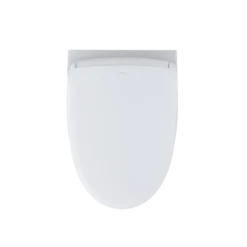 TOTO WASHLET+ AP Wall-Hung Elongated Toilet with S7 Contemporary Bidet Seat and DuoFit In-Wall 0.9 and 1.28 GPF Dual-Flush Tank System, Matte Silver, Vitreous China|Plastic, CWT4264726CMFG#MS