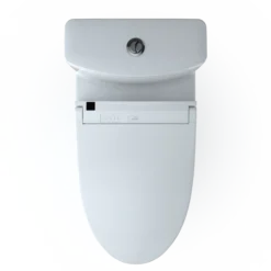 TOTO WASHLET+ Aquia IV Two-Piece Elongated Universal Height Dual Flush 1.28 and 0.9 GPF Toilet and WASHLET C5 Bidet Seat, Cotton White, Vitreous China|Plastic, MW4463084CEMFGN#01