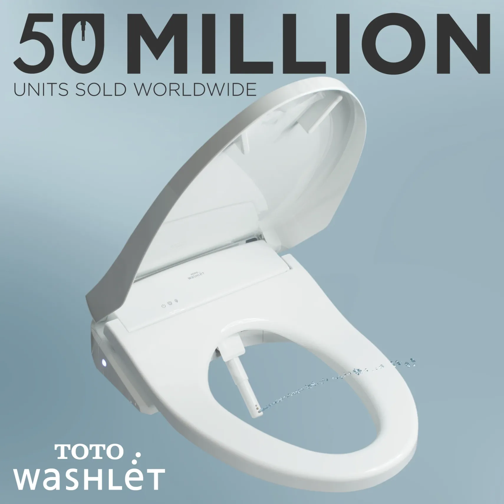 TOTO WASHLET C5 Electronic Bidet Toilet Seat with PREMIST and EWATER+ Wand Cleaning, Round, Cotton White, Plastic, SW3083#01