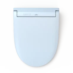 TOTO WASHLET C5 Electronic Bidet Toilet Seat with PREMIST and EWATER+ Wand Cleaning, Round, Cotton White, Plastic, SW3083#01