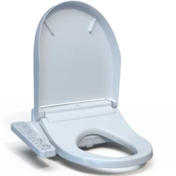 TOTO WASHLET C2 Electronic Bidet Toilet Seat with PREMIST and EWATER+ Wand Cleaning, Round, Cotton White, Plastic, SW3073#01