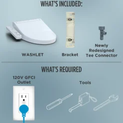 TOTO WASHLET C2 Electronic Bidet Toilet Seat with PREMIST and EWATER+ Wand Cleaning, Elongated, Cotton White, Plastic, SW3074#01