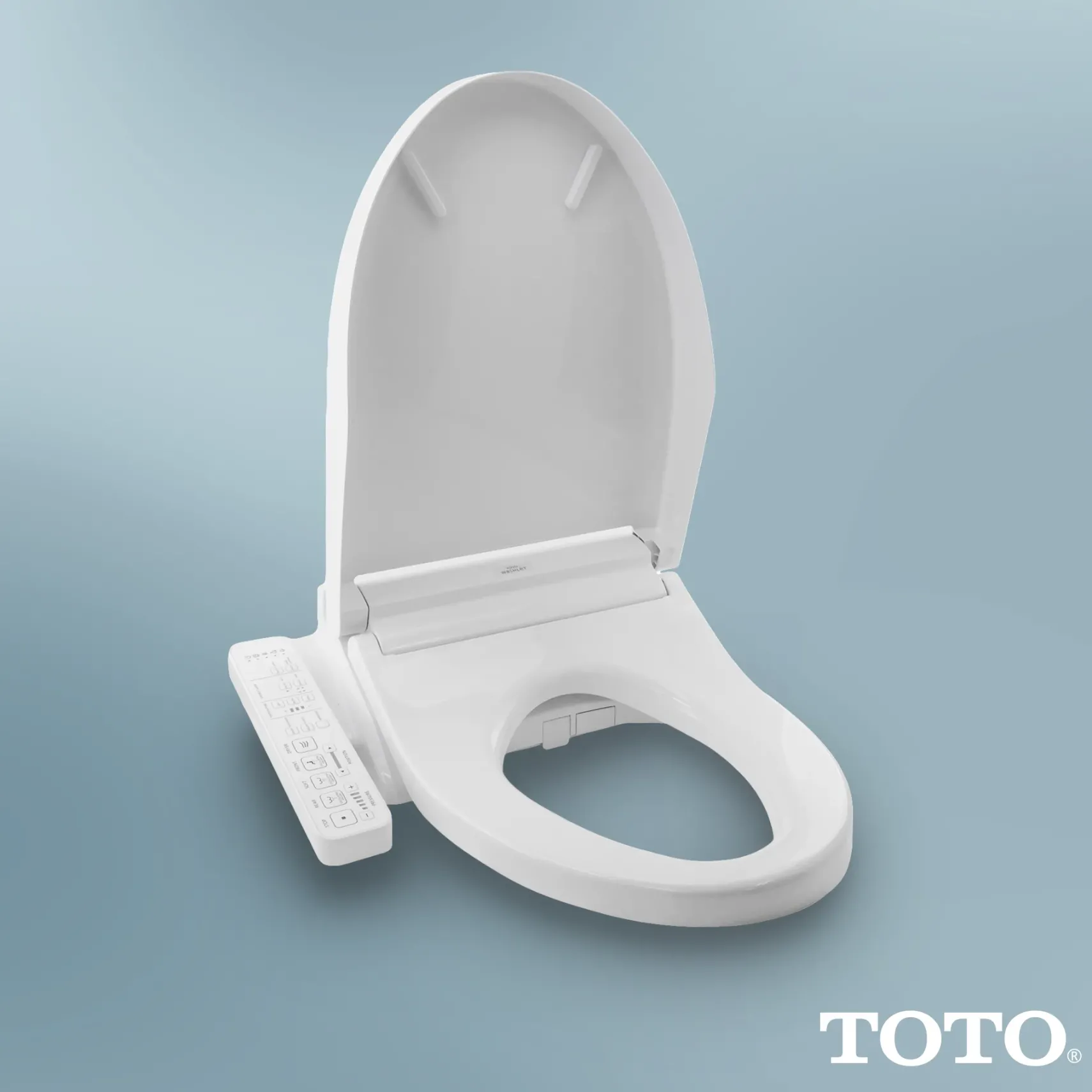 TOTO WASHLET C2 Electronic Bidet Toilet Seat with PREMIST and EWATER+ Wand Cleaning, Elongated, Cotton White, Plastic, SW3074#01