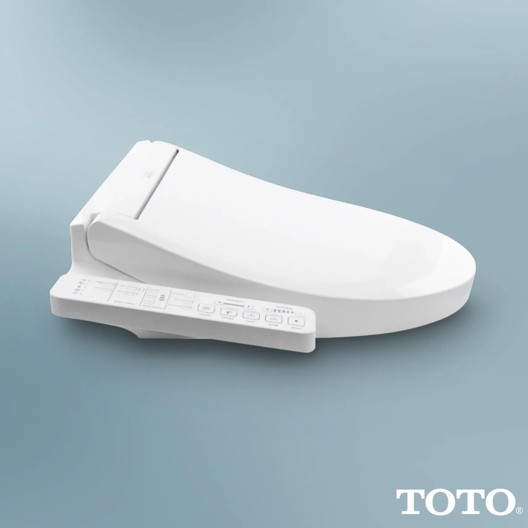 TOTO WASHLET C2 Electronic Bidet Toilet Seat with PREMIST and EWATER+ Wand Cleaning, Elongated, Cotton White, Plastic, SW3074#01