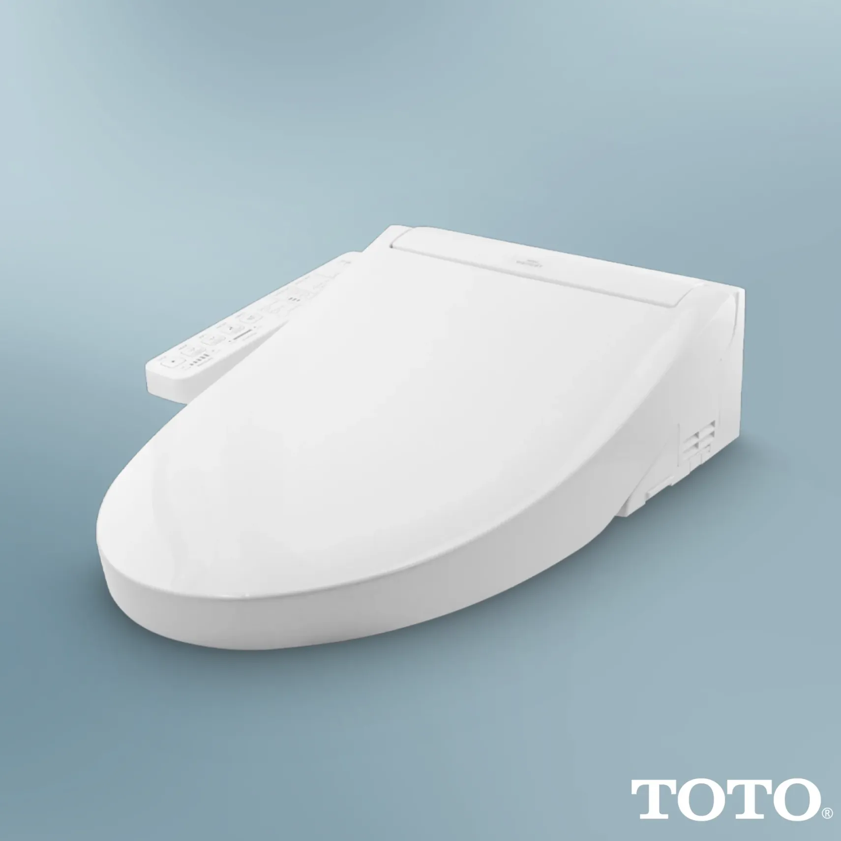 TOTO WASHLET C2 Electronic Bidet Toilet Seat with PREMIST and EWATER+ Wand Cleaning, Elongated, Cotton White, Plastic, SW3074#01
