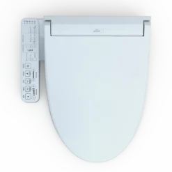 TOTO WASHLET C2 Electronic Bidet Toilet Seat with PREMIST and EWATER+ Wand Cleaning, Elongated, Cotton White, Plastic, SW3074#01