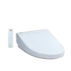 TOTO WASHLET C5 Electronic Bidet Toilet Seat with PREMIST and EWATER+ Wand Cleaning, Elongated, Cotton White, Plastic, SW3084#01