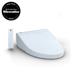 TOTO WASHLET C5 Electronic Bidet Toilet Seat with PREMIST and EWATER+ Wand Cleaning, Elongated, Cotton White, Plastic, SW3084#01