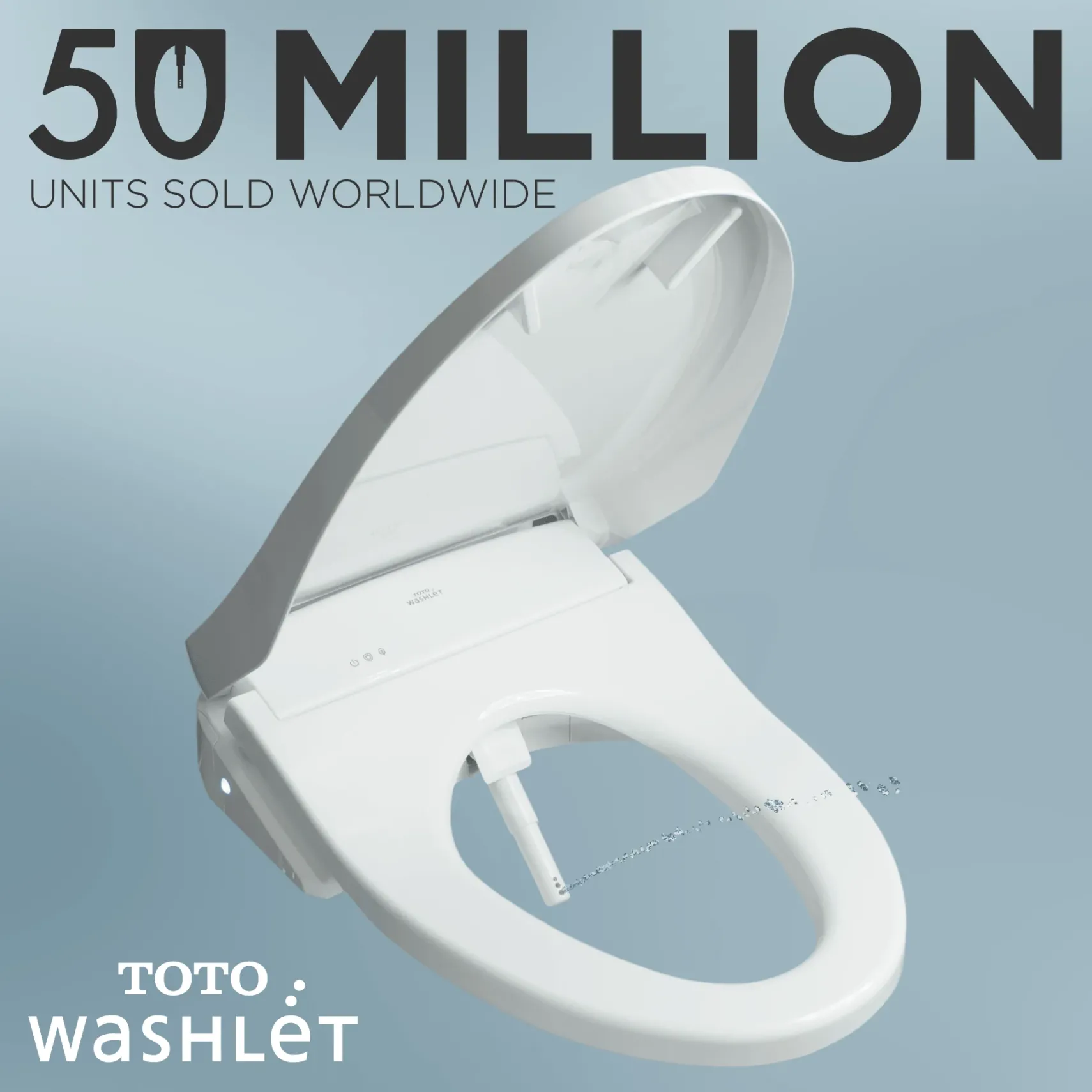 TOTO WASHLET C5 Electronic Bidet Toilet Seat with PREMIST and EWATER+ Wand Cleaning, Elongated, Cotton White, Plastic, SW3084#01