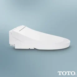 TOTO WASHLET C5 Electronic Bidet Toilet Seat with PREMIST and EWATER+ Wand Cleaning, Elongated, Cotton White, Plastic, SW3084#01