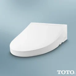 TOTO WASHLET C5 Electronic Bidet Toilet Seat with PREMIST and EWATER+ Wand Cleaning, Elongated, Cotton White, Plastic, SW3084#01
