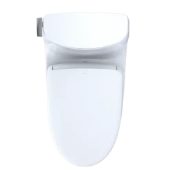 TOTO WASHLET+ Carlyle II 1G One-Piece Elongated 1.0 GPF Toilet with Auto Flush WASHLET+ S7 Contemporary Bidet Seat, Cotton White, Vitreous China|Plastic, MW6144726CUFGA#01