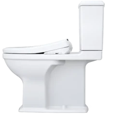 TOTO WASHLET+ Connelly Two-Piece Elongated Dual Flush 1.28 and 0.9 GPF Toilet and Classic WASHLET S7 Classic Bidet Seat, Cotton White, Vitreous China|Plastic, MW4944724CEMFG#01