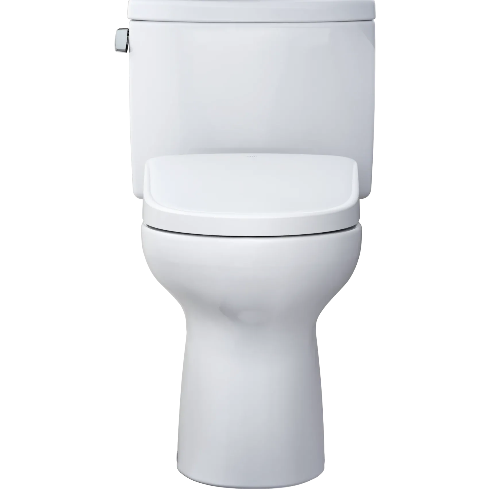 TOTO WASHLET+ Drake II Two-Piece Elongated 1.28 GPF Toilet with Auto Flush WASHLET+ S7 Contemporary Bidet Seat, Cotton White, Vitreous China|Plastic, MW4544726CEFGA#01