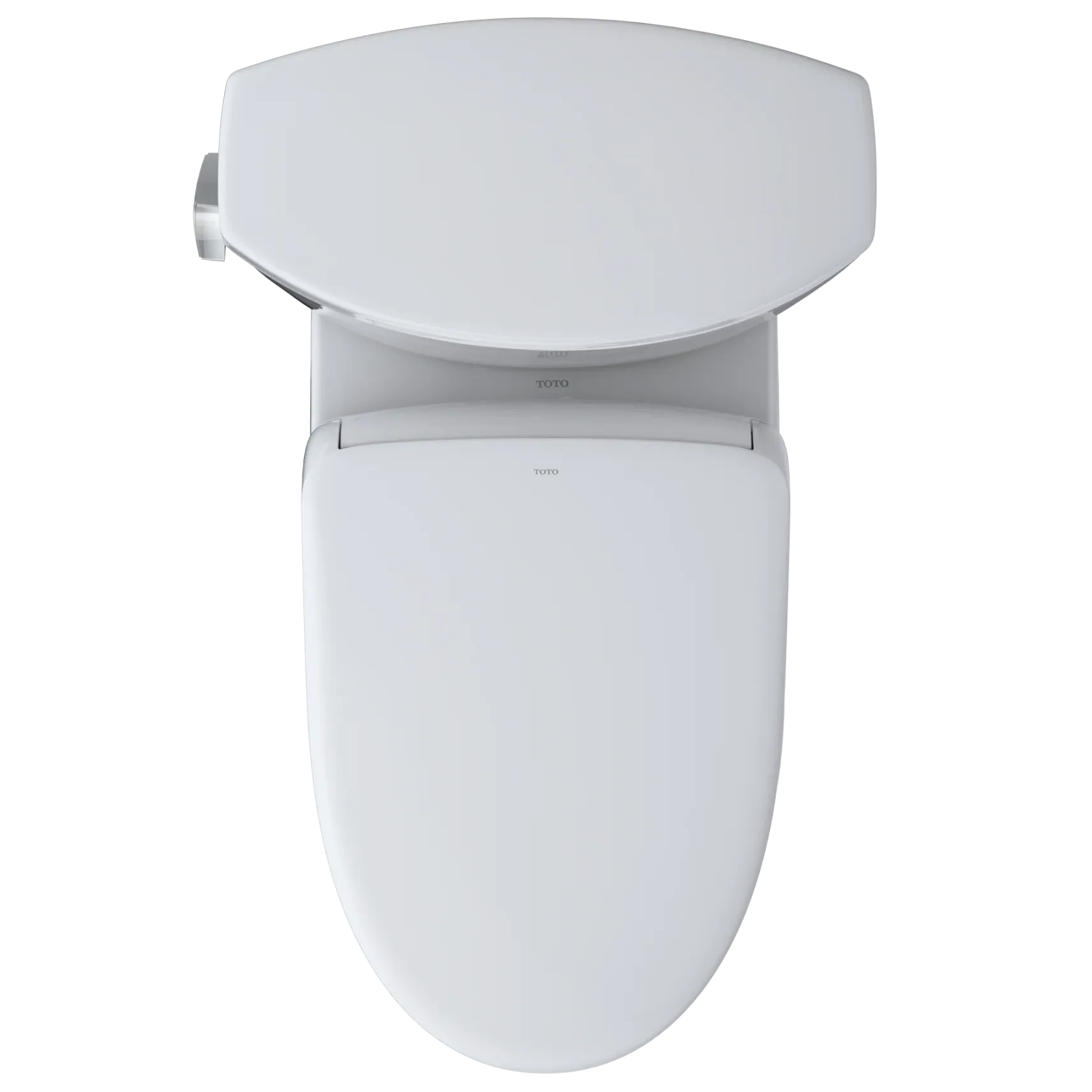 TOTO WASHLET+ Drake II Two-Piece Elongated 1.28 GPF Toilet with Auto Flush WASHLET+ S7 Contemporary Bidet Seat, Cotton White, Vitreous China|Plastic, MW4544726CEFGA#01