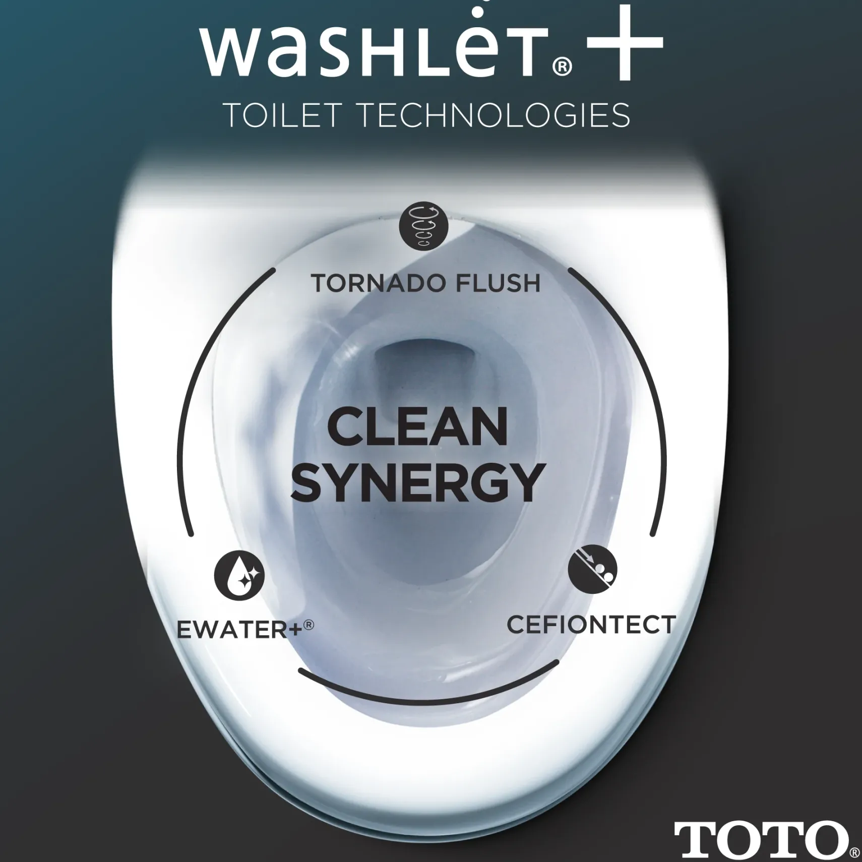 TOTO WASHLET+ Drake II Two-Piece Elongated 1.28 GPF Toilet with Auto Flush WASHLET+ S7 Contemporary Bidet Seat, Cotton White, Vitreous China|Plastic, MW4544726CEFGA#01