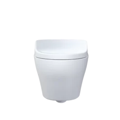 TOTO WASHLET+ EP Wall-Hung Elongated Toilet with S7A Contemporary Bidet Seat and DuoFit In-Wall 0.9 and 1.28 GPF Auto Dual-Flush Tank System, Matte Silver, Vitreous China|Plastic, CWT4284736CMFGA#MS