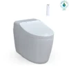 TOTO WASHLET G450 1.0 or 0.8 GPF Smart Toilet with Integrated Bidet Seat and CEFIONTECT, Cotton White, Vitreous China|Plastic, MS922CUMFG#01