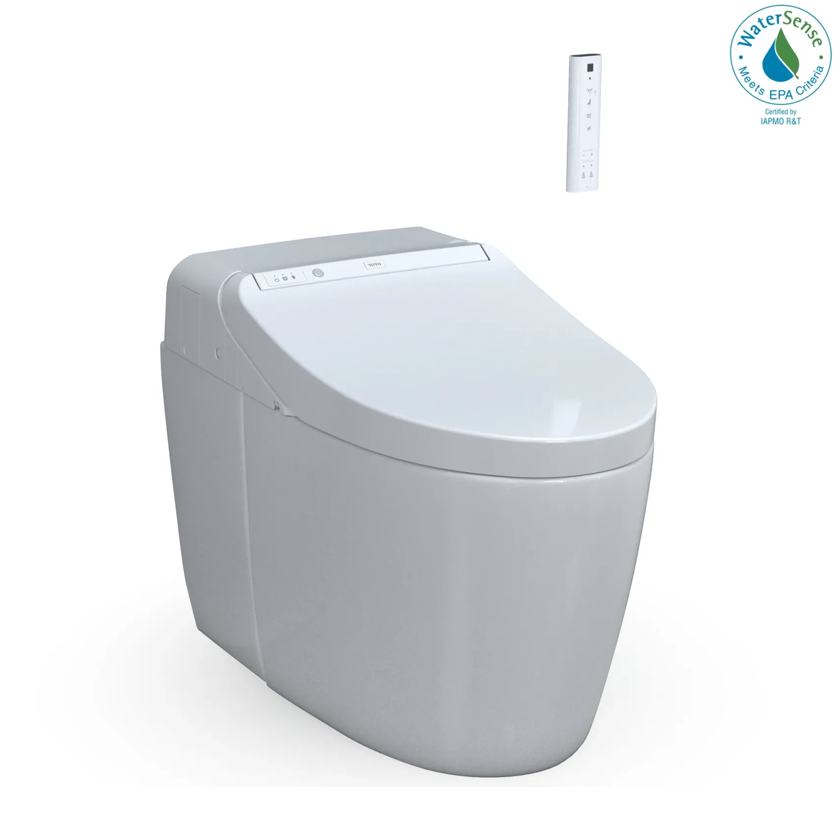 TOTO WASHLET G450 1.0 or 0.8 GPF Smart Toilet with Integrated Bidet Seat and CEFIONTECT, Cotton White, Vitreous China|Plastic, MS922CUMFG#01