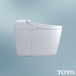 TOTO WASHLET G450 1.0 or 0.8 GPF Smart Toilet with Integrated Bidet Seat and CEFIONTECT, Cotton White, Vitreous China|Plastic, MS922CUMFG#01