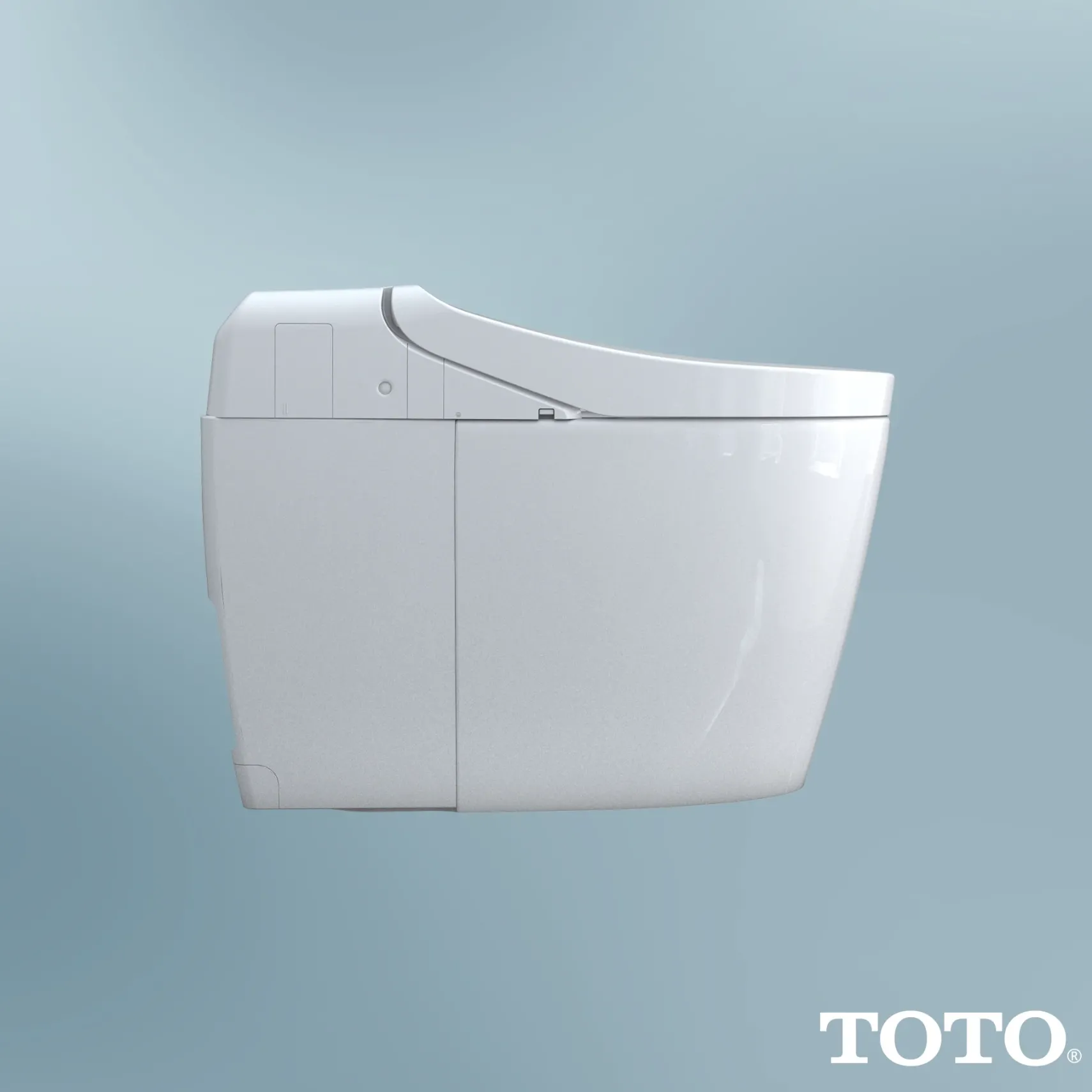 TOTO WASHLET G450 1.0 or 0.8 GPF Smart Toilet with Integrated Bidet Seat and CEFIONTECT, Cotton White, Vitreous China|Plastic, MS922CUMFG#01
