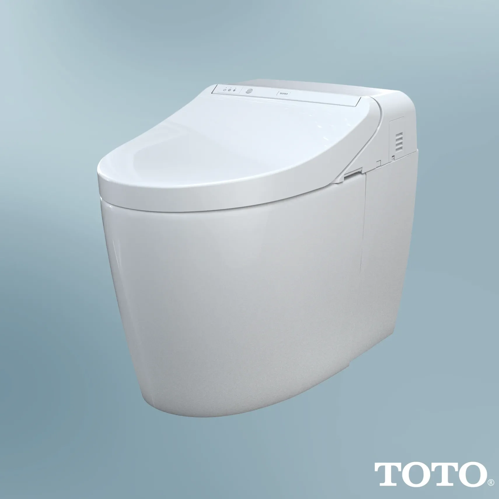 TOTO WASHLET G450 1.0 or 0.8 GPF Smart Toilet with Integrated Bidet Seat and CEFIONTECT, Cotton White, Vitreous China|Plastic, MS922CUMFG#01