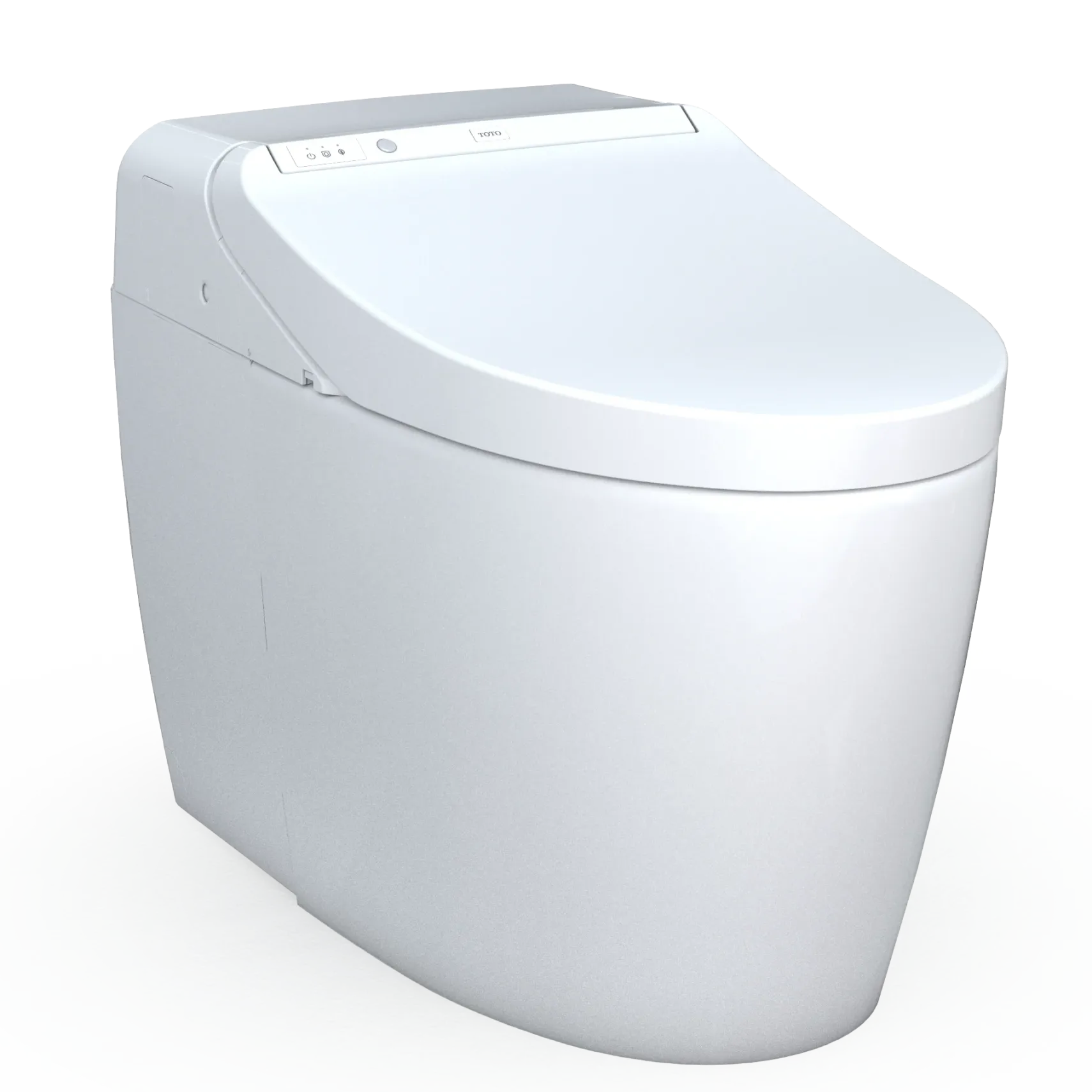 TOTO WASHLET G450 1.0 or 0.8 GPF Smart Toilet with Integrated Bidet Seat and CEFIONTECT, Cotton White, Vitreous China|Plastic, MS922CUMFG#01