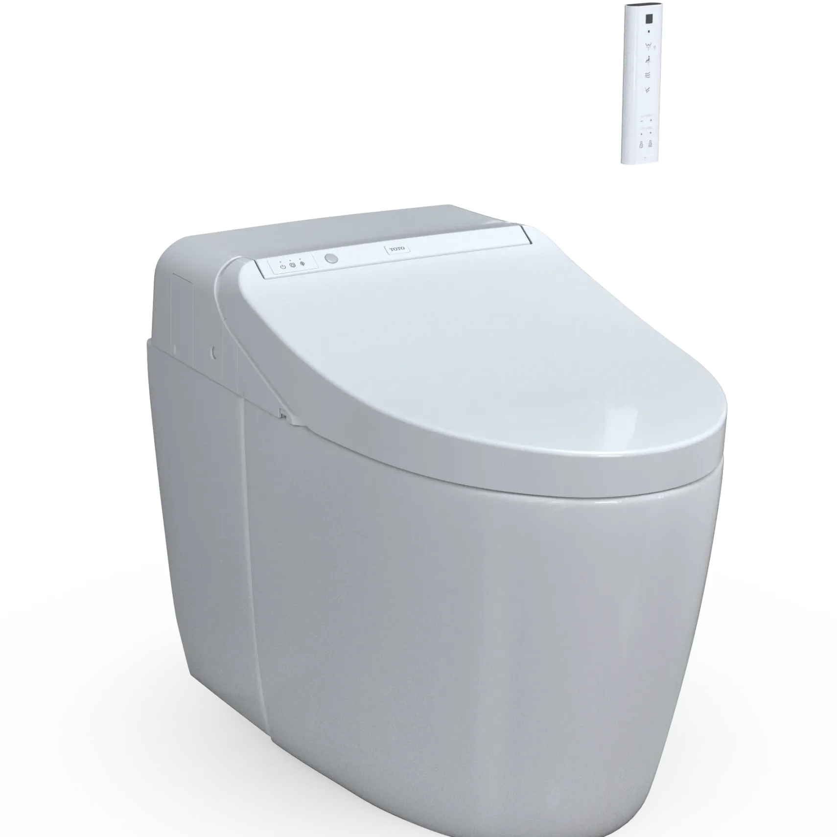 TOTO WASHLET G450 1.0 or 0.8 GPF Smart Toilet with Integrated Bidet Seat and CEFIONTECT, Cotton White, Vitreous China|Plastic, MS922CUMFG#01