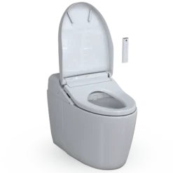 TOTO WASHLET G450 1.0 or 0.8 GPF Smart Toilet with Integrated Bidet Seat and CEFIONTECT, Cotton White, Vitreous China|Plastic, MS922CUMFG#01