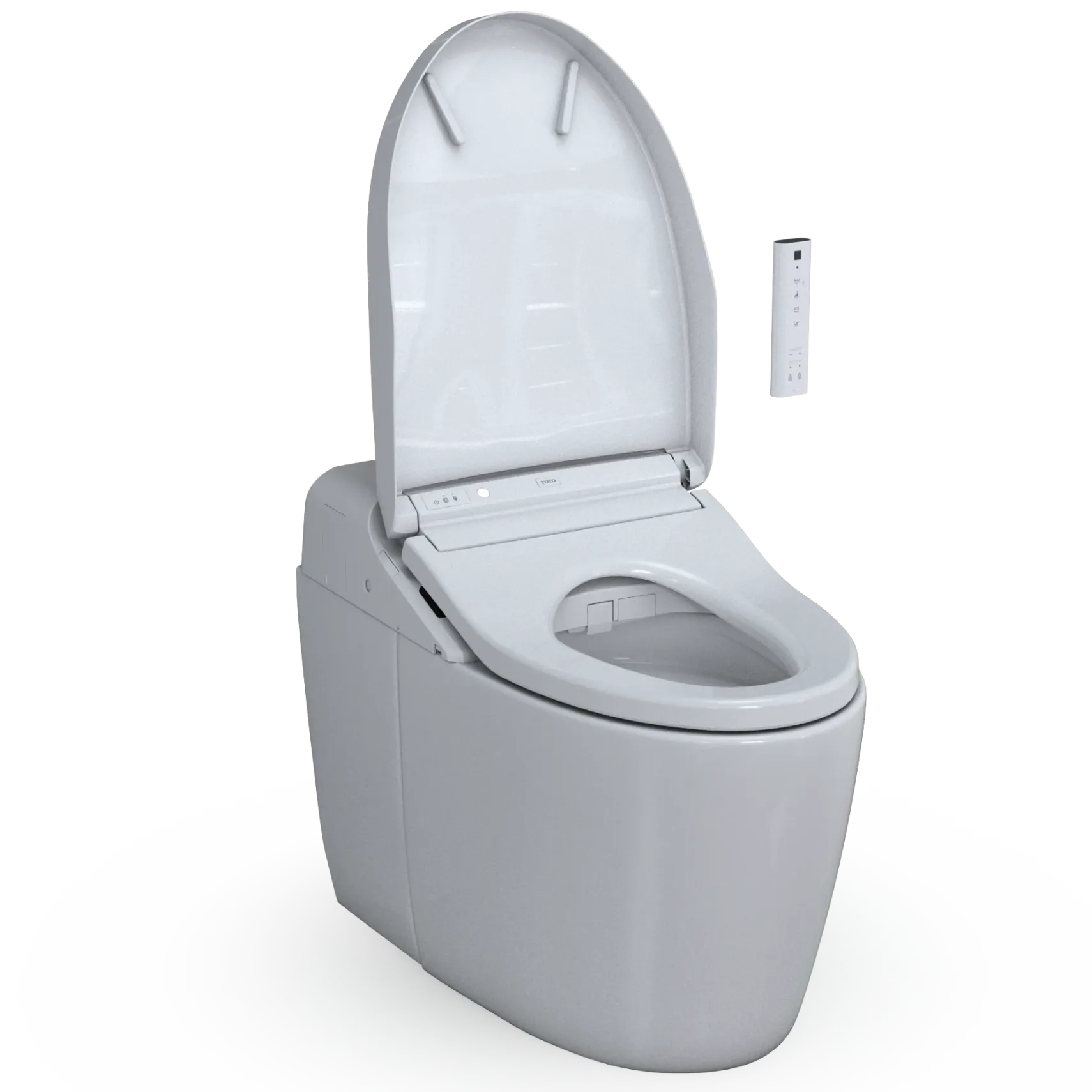 TOTO WASHLET G450 1.0 or 0.8 GPF Smart Toilet with Integrated Bidet Seat and CEFIONTECT, Cotton White, Vitreous China|Plastic, MS922CUMFG#01