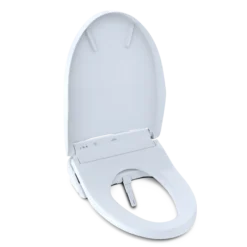TOTO WASHLET K300 Electronic Bidet Toilet Seat with Instantaneous Water Heating, PREMIST and EWATER+ Wand Cleaning, Elongated, Cotton White, Plastic, SW3036R#01