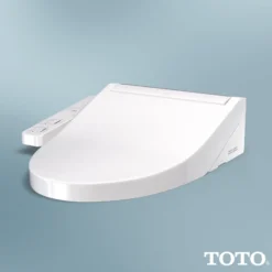 TOTO WASHLET KC2 Electronic Bidet Toilet Seat with Heated Seat and SoftClose Lid, Elongated, Cotton White, Plastic, SW3024#01