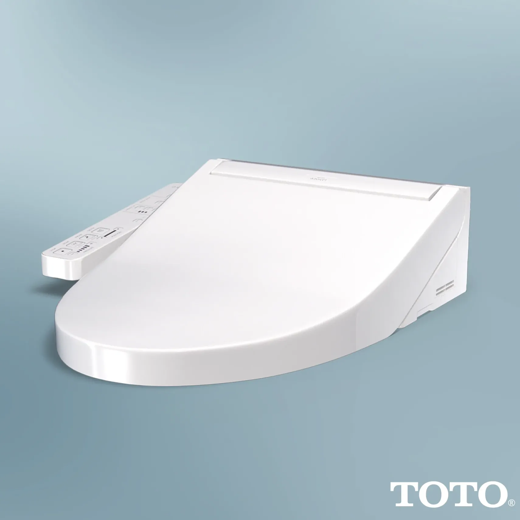 TOTO WASHLET KC2 Electronic Bidet Toilet Seat with Heated Seat and SoftClose Lid, Elongated, Cotton White, Plastic, SW3024#01