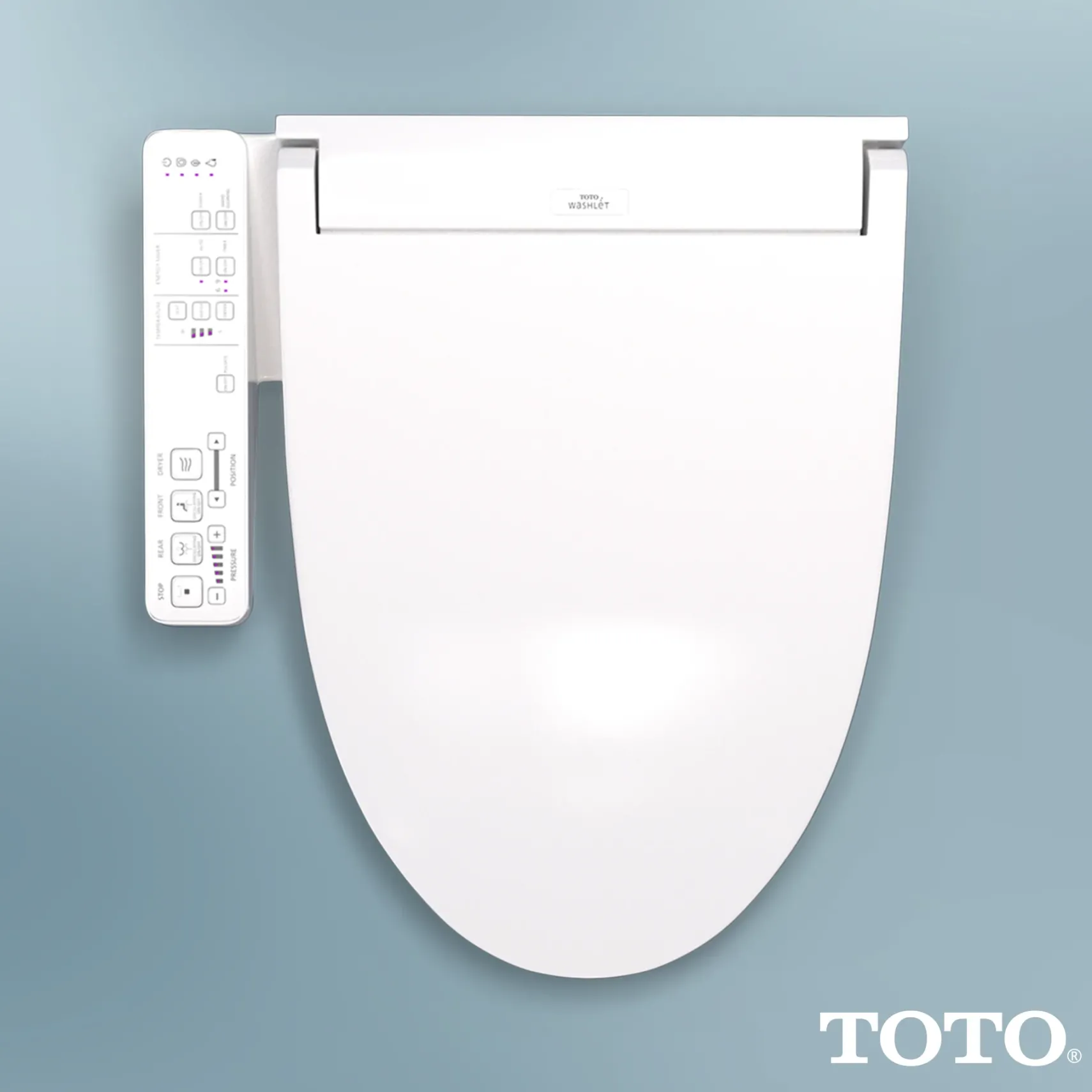 TOTO WASHLET KC2 Electronic Bidet Toilet Seat with Heated Seat and SoftClose Lid, Elongated, Cotton White, Plastic, SW3024#01