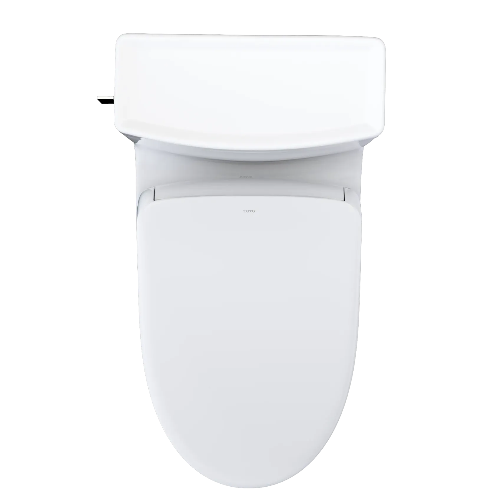 TOTO WASHLET+ Legato One-Piece Elongated 1.28 GPF Toilet with Auto Flush S7 Contemporary Bidet Seat, Cotton White, Vitreous China|Plastic, MW6244726CEFGA#01