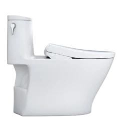 TOTO WASHLET+ Nexus 1G One-Piece Elongated 1.0 GPF Toilet with S7 Contemporary Bidet Seat, Cotton White, Vitreous China|Plastic, MW6424726CUFG#01