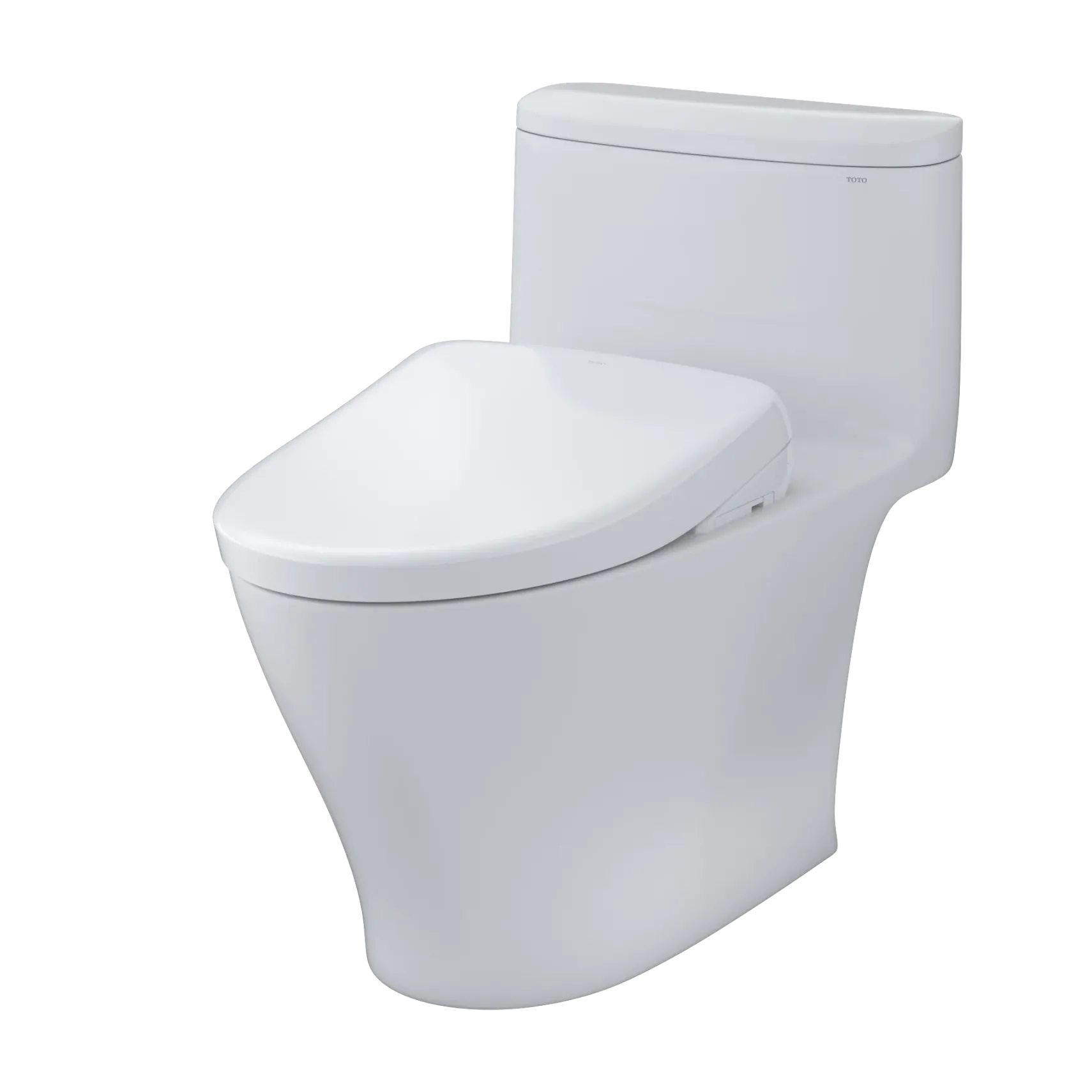 TOTO WASHLET+ Nexus 1G One-Piece Elongated 1.0 GPF Toilet with S7 Contemporary Bidet Seat, Cotton White, Vitreous China|Plastic, MW6424726CUFG#01