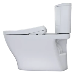 TOTO WASHLET+ Nexus 1G Two-Piece Elongated 1.0 GPF Toilet with Auto Flush S7A Contemporary Bidet Seat, Cotton White, Vitreous China|Plastic, MW4424736CUFGA#01