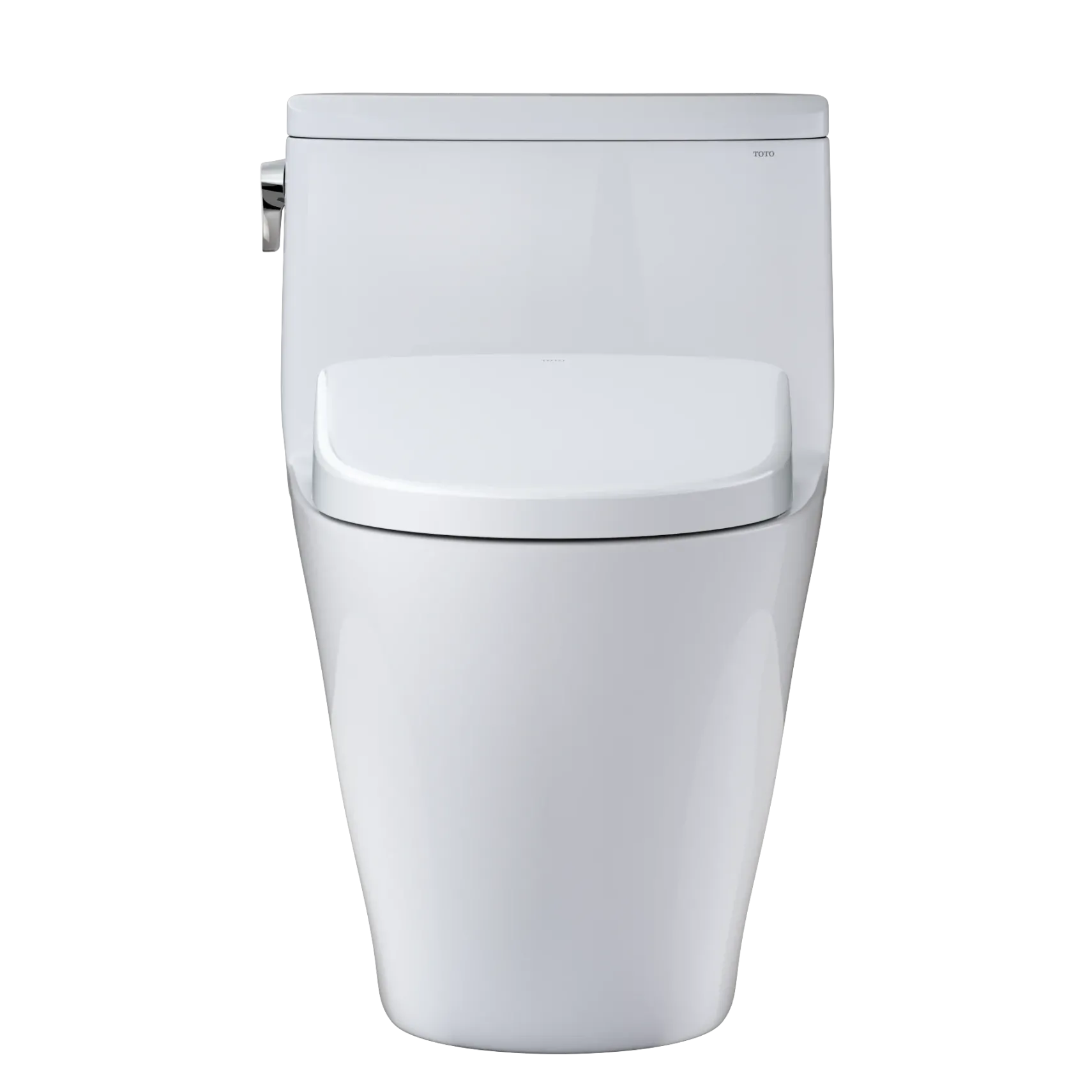 TOTO WASHLET+ Nexus One-Piece Elongated 1.28 GPF Toilet with Auto Flush S7A Contemporary Bidet Seat, Cotton White, Vitreous China|Plastic, MW6424736CEFGA#01