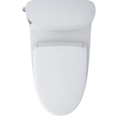 TOTO WASHLET+ Nexus One-Piece Elongated 1.28 GPF Toilet with Auto Flush S7A Contemporary Bidet Seat, Cotton White, Vitreous China|Plastic, MW6424736CEFGA#01