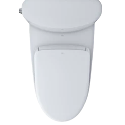 TOTO WASHLET+ Nexus Two-Piece Elongated 1.28 GPF Toilet with Auto Flush S7 Contemporary Bidet Seat, Cotton White, Vitreous China|Plastic, MW4424726CEFGA#01